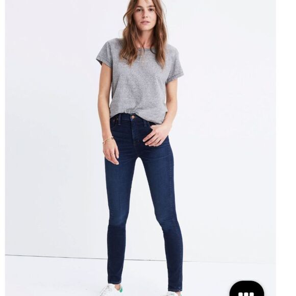 Madewell Denim - Madewell High-Rise Skinny Jeans - Dark Wash